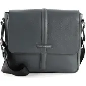Mandarina Duck Leren Schoudertas Tabletzak Times Messenger Lead Grijs