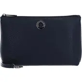 Mandarina Duck Leren Schoudertas Mellow Leather Crossover Bag Dress Blue Blauw