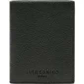 Liebeskind berlin Leren Kaarthoes Hilla Small Pebble Arcie Card Etui Black Zwart