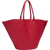Liebeskind berlin Leren Schoudertas Mica Kodiaq Sheep Shopper Glowing Rood
