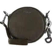 Mandarina Duck Leren Schoudertas Mellow Lux Crossover Bag Metal Green Groene
