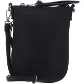 Fredsbruder Leren schoudertas Bestie Essential Bag Black zwart