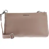 Mandarina Duck Leren Schoudertas Mellow Leather Shoulder Warm Taupe