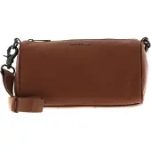 Mandarina Duck Leren Schoudertas Mellow Leather Crossover Bag Indian Tan Bruine
