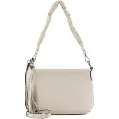 Gianni chiarini Leren Schoudertas Africa Crossbody Bag Marble Beige