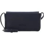 Mandarina Duck Leren Schoudertas Mellow Leather Crossover Bag Dress Blue Donkerblauw