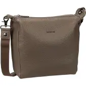 Mandarina Duck Leren Schoudertas Mellow Leather Hobo Clay Bruine