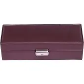 Sacher Sieradendoos Cadeluxe Uhrenbox für 5 Uhren Bordeaux Wijnrood