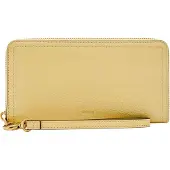 Fossil Portemonnee Logan RFID Zip Around Clutch Daze Lichtgeel