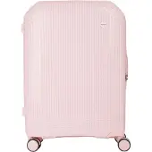 Valentino trolley Wood Carry On Suitcase Cipria roze 67cm