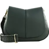 Gianni chiarini Leren schoudertas Helena Round Crossbody Bag Midnight Sky blauwgrijs