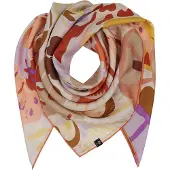 Fraas sjaal Silk Stole With Floral Print Nougat bruine
