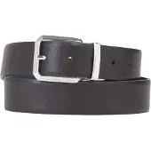 Valentino Leren riem Marnier Pin Buckle Belt W125 Nero / Blu zwart donkerblauw