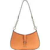 GUESS schoudertas Carrie Top Zip Shoulder Bag Apricot abrikoos