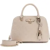 GUESS Handtas 'Sac Bandoulière Dita Dome Satchel Light Taupe Logo' lichtbruin