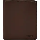 Fossil Portemonnee Joshua Vegan Cactus Bifold Espresso Donkerbruin