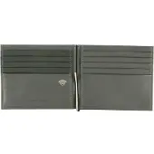 Mandarina Duck Leren Dollarclip Downtown Money Clip Wallet Iron Gate Donkergrijs