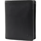 Esquire Leren Portemonnee Logo Card Wallet Black Zwart