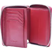 Esquire Portemonnee Silk 02 Zip Around Wallet Red Donkerrood