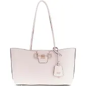 GUESS schoudertas shopper Janie Logo Girlfriend Carryall Stone crème