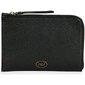 Scotch & Soda Leren Identiteitskaarthoesje Leather Travel Wallet Black Zwart