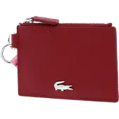 Lacoste Kaarthoes Anna Badge Holder Alizarine Chateau Rose Rood Roze