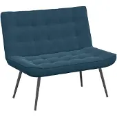 vidaXL Bankje 110x74x84 cm fluweel blauw