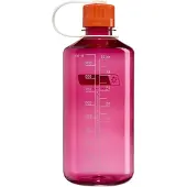 Nalgene - Narrow Mouth Bottle - drinkfles - waterfles - 1000ml - BPA free - SUSTAIN - Fuchsia Purple w/Flame NIEUW