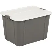 BranQ Opslagcontainer Velur, 30 liter, grijs, merk