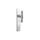 Lavuzo deurklink Pesaro rvs met rechthoekig schild PC72