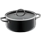 WMF BT FTEC INSPIRE 24CM BLK, Pan + steelpan, Zwart