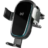 Logilink Draadloze smartphone oplaadhouder voor het luchtrooster van de auto, Smartphonehouder, Zwart