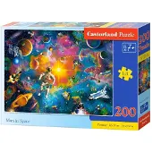 Castor puzzel ruimte avontuur - 200 stukjes voor kinderen.