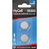 HYCELL 5020202, Wegwerpbatterij, CR2032, Lithium, 3V, 2 stuks, Zilverkleurig
