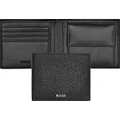 HUGO BOSS Leren Portemonnee Classic Grained Wallet Black Zwart