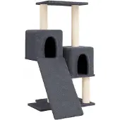 vidaXL Kattenmeubel met sisal krabpalen 82 cm donkergrijs