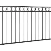 vidaXL Schuttingpaneel ASSEN staal 163x80 cm zwart