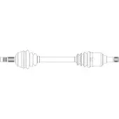 GENERAL RICAMBI FI3154 Aandrijfas