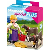 Playmobil Boerin met kalfjes / Eleveuse avec veaux