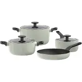 Berghoff Pannenset Antikleef Leo Recycled Sage (7-delig)