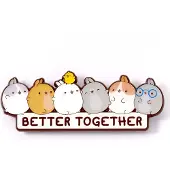 The Carat Shop Better Together Unisex Speld - zilverkleurig - Standard