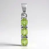 Cavill - Zilveren Hanger met 0,89 ct Mozambique Saffieren - 925 Sterling Zilver met Platina Afwerking - Ovaal Slijpsel - Elegante Tijdloze Sieraden