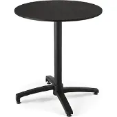 Oviala - Tuintafel rond 60 cm kantelbaar aluminium en HPL zwart - Opera
