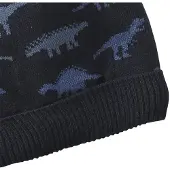 Vertbaudet Babyset voor jongens muts + snood + wanten/handschoenen « Dinos »