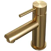 Brauer Gold Edition Lage Opbouw Wastafelmengkraan Model A Goud Geborsteld PVD