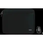 BlueBuilt Laptophoes breedte 36 cm 15-16 inch M Zwart + Maximus Muis