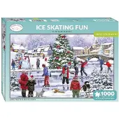 Otter House Ice Skating Fun Puzzel - 1000 stukjes - 68 x 49 cm
