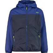 CMP Kinderjas Regenjas met capuchon, zwart-blauw, maat 140