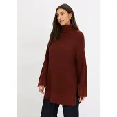 Bonprix Oversized coltrui in een katoenmix maat 56/58 (3XL)