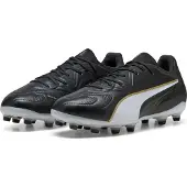 Puma King 20 Pro Gras / Kunstgras Voetbalschoenen (MG) Zwart Wit Goud